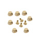Punk Spike Flat Cone Studs - (Pack of 100)